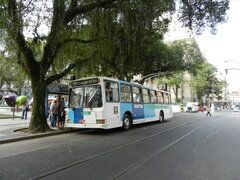 O fim dos trólebus em Santos
